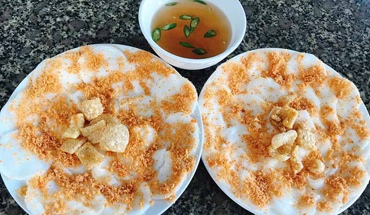 Bánh bèo tôm chấy ở Quảng Bình